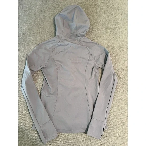 Yogalicious Jacket Women's XS Full Zip Hooded Thumbhole Sleeve Gym Yoga Purple - Picture 8 of 10